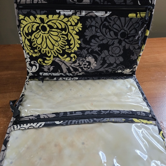 Vera Bradley Retired Black and Yellow Floral Travel Bag - Picture 9 of 12